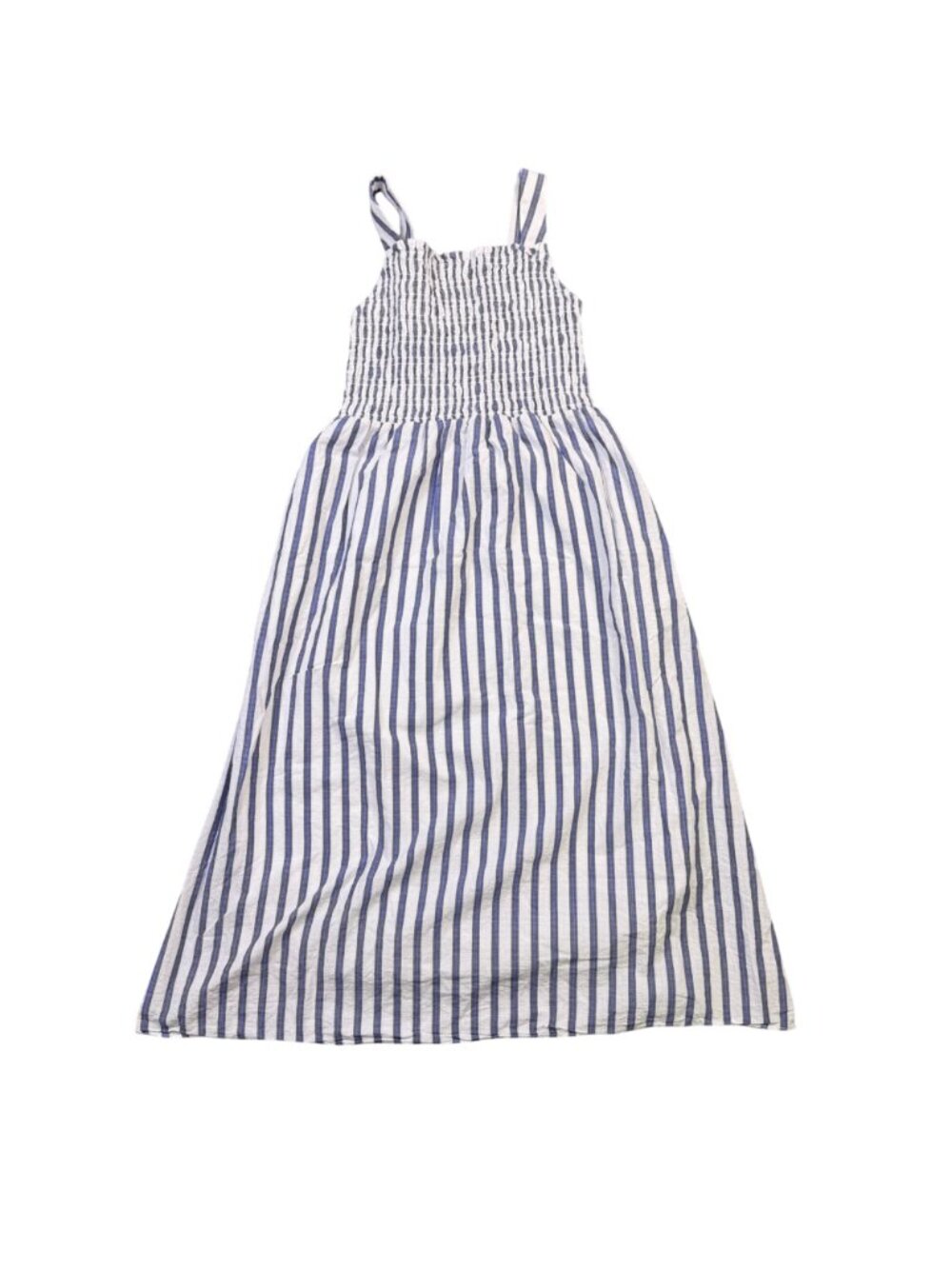 Everlane Womens White & Blue Cotton Striped Sleeveless Maxi Dress Organic Size S - Picture 2 of 6